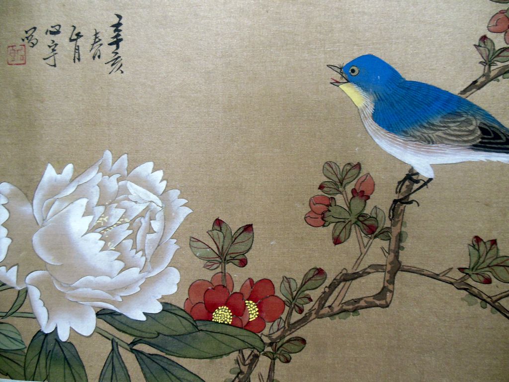 Как будет 16 коробок серая птичка. Жанр цветы и птицы в китайской живописи. Китайская Средневековая живопись цветы и птицы. Японские птицы. Жанр цветы и птицы в китайской живописи средневековье.